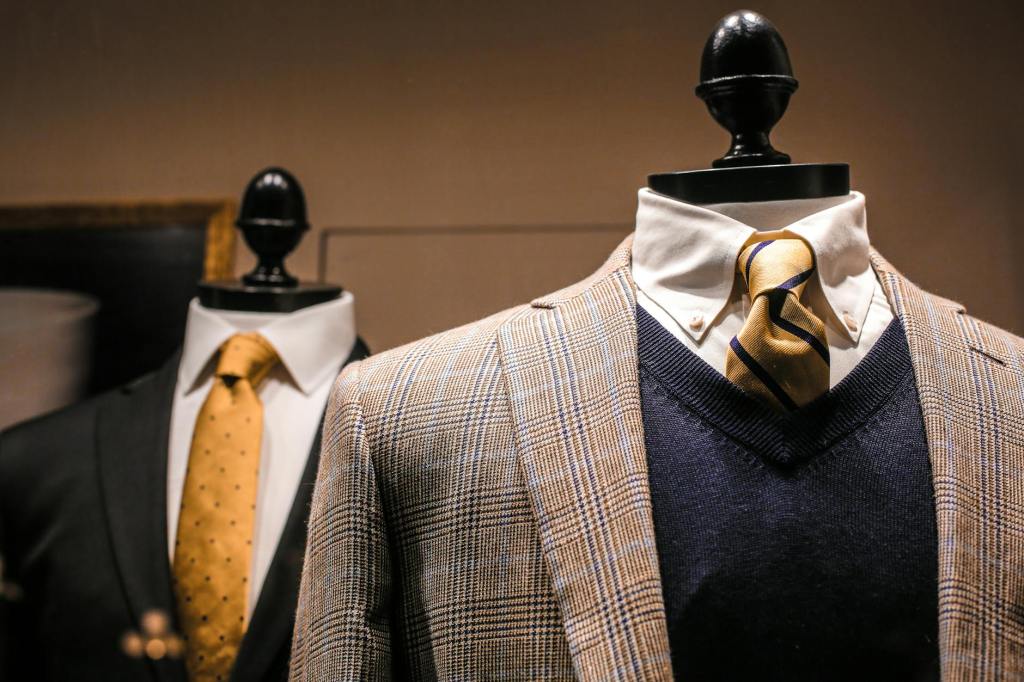 Mannequins Wearing Silk Ties